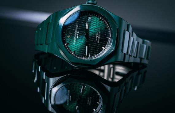 芝柏 Laureato 绿色陶瓷阿斯顿·马丁版腕表（图3）